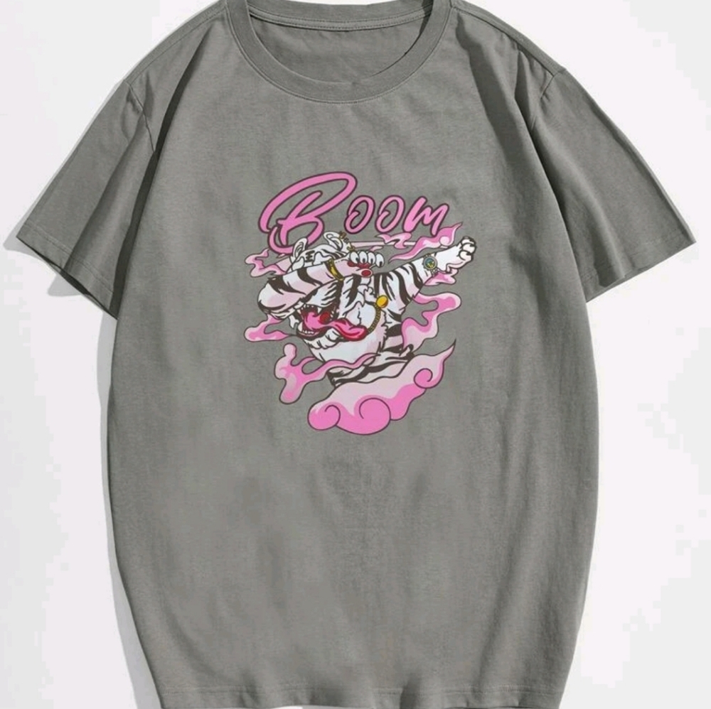 Men cartoon graphic shirt